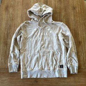 American Eagle Men’s Gray Hoodie Size Hooded Sweatshirt